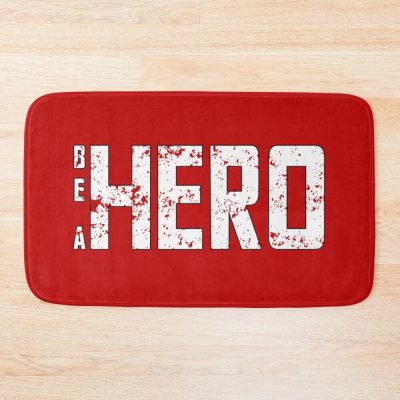 Be A Hero Logo Bath Mat