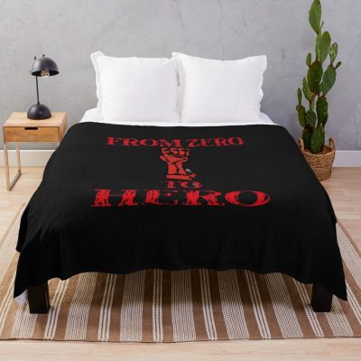 From Zero To Hero T Shirt Throw Blanket